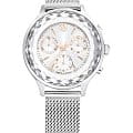 Swarovski Swarovski Nova Chrono 5677503  5677503 кварцевые женские часы  серебристый циферблат, браслет нержавеющая сталь — вид спереди