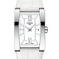 Tissot Tissot Generosi-T T105.309.16.018.00  T1053091601800 кварцевые женские часы  белый циферблат, браслет кожаный — вид спереди