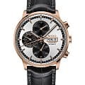 Mido Mido Commander Chronograph M016.414.36.031.59  M0164143603159 механические мужские часы серый циферблат, браслет кожаный — вид спереди