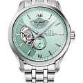 Orient Orient Star RE-AV0B11E  RE-AV0B11E механические мужские часы зеленый циферблат, браслет нержавеющая сталь — вид спереди