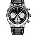 Breitling Breitling Navitimer B01 Chronograph 41 AB0139211B1P1  AB0139211B1P1 механические мужские часы черный циферблат, браслет кожаный — вид спереди