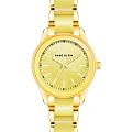 Anne Klein Anne Klein Plastic 3212YLGB  3212YLGB кварцевые женские часы  желтый циферблат, браслет сталь + пластик — вид спереди