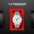Tissot Tissot Carson Premium Chronograph T122.417.11.011.00 кварцевые мужские часы часы крупный план белый циферблата