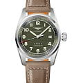 Longines Longines Spirit L3.810.4.03.2  L38104032 механические мужские часы зеленый циферблат, браслет нержавеющая сталь — вид спереди