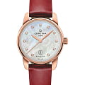 Certina Certina DS Podium Lady Automatic 29mm C001.007.36.116.02  C0010073611602 механические женские часы перламутровый циферблат, браслет кожаный — вид спереди