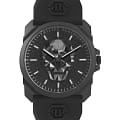 Philipp Plein Philipp Plein The Skull King PWLAA0422  PWLAA0422 кварцевые мужские часы черный циферблат, браслет силикон — вид спереди