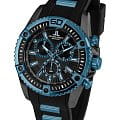 Jacques Lemans Jacques Lemans Sport 1-1805C  1-1805C кварцевые мужские часы черный циферблат, браслет силикон — вид спереди