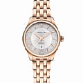 Hamilton Hamilton Jazzmaster Lady Auto H42245151  H42245151 механические женские часы белый циферблат, браслет нержавеющая сталь с pvd-покрытием — вид спереди