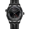 Hamilton Hamilton Jazzmaster GMT Auto H32685731  H32685731 механические мужские часы черный циферблат, браслет кожаный — вид спереди