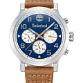 Timberland Timberland Pancher TDWGF0028904  TDWGF0028904 кварцевые мужские часы  синий циферблат, браслет кожаный — вид спереди