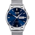 Tissot Tissot Heritage Visodate Automatic T019.430.11.041.00 Visodate T0194301104100 механические мужские часы синий циферблат, браслет нержавеющая сталь — вид спереди