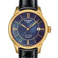 Tissot Tissot T-Classic Le Locle Automatic T41.5.423.93 Le Locle Automatic T41542393 механические женские часы синий циферблат, браслет кожаный — вид спереди