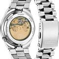 Citizen Citizen Tsuyosa NJ0150-81A механические мужские часы часы крупный план белый циферблата