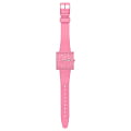 Swatch Swatch Square Bioceramic Standard SO34P700, bioceramic швейцария женские часы на браслете биоматериал боковой вид