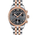 Certina Certina DS-8 Lady Chronograph C033.234.22.088.00 DS 8 C0332342208800 кварцевые женские часы серый циферблат, браслет сталь c pvd покрытием — вид спереди