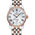 Certina Certina DS Podium Lady Automatic 29mm  C001.007.22.113.00  C0010072211300 автокварц (кинетик) женские часы перламутровый циферблат, браслет сталь c pvd покрытием — вид спереди