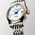 Longines Longines Record Collection L2.320.5.87.7, record швейцария женские часы на браслете нержавеющая сталь + золото 18к боковой вид