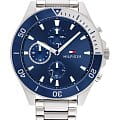 Tommy Hilfiger Tommy Hilfiger Multifunction 1791917  1791917 кварцевые мужские часы синий циферблат, браслет нержавеющая сталь — вид спереди