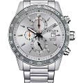 Citizen Citizen Chronograph AN3688-58H  AN3688-58H кварцевые мужские часы  серебристый циферблат, браслет нержавеющая сталь — вид спереди