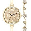Anne Klein Anne Klein Box Set 5274GPST  5274GPST кварцевые женские часы золотой циферблат, браслет нержавеющая сталь с ip-покрытием — вид спереди