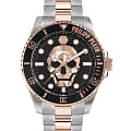 Philipp Plein Philipp Plein The Skull PWOAA0822  PWOAA0822 кварцевые мужские часы черный циферблат, браслет нержавеющая сталь с ip-покрытием — вид спереди