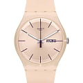 Swatch Swatch New Gent SUOT700  SUOT700 кварцевые женские часы розовый циферблат, браслет силикон — вид спереди