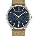 Kenneth Cole Kenneth Cole Modern Classic KCWGB0046901  KCWGB0046901 кварцевые мужские часы синий циферблат, браслет кожаный — вид спереди
