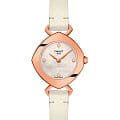 Tissot Tissot Femini-T T113.109.36.116.00  T1131093611600 кварцевые женские часы перламутровый циферблат, браслет кожаный — вид спереди