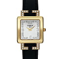 Tissot Tissot T-Gold Orinda T71.3.319.36  T71331936 кварцевые женские часы белый циферблат, браслет кожаный — вид спереди