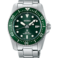 Seiko Seiko Prospex SNE583P1  SNE583P1 кварцевые мужские часы зеленый циферблат, браслет нержавеющая сталь — вид спереди