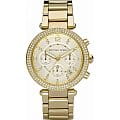 Michael Kors Michael Kors Portia MK5354  MK5354 кварцевые женские часы  золотой циферблат, браслет сталь c pvd покрытием — вид спереди