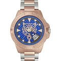 Plein Sport Plein Sport Touchdown PSFBA1223  PSFBA1223 кварцевые мужские часы синий циферблат, браслет сталь с ip покрытием — вид спереди