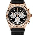 Breitling Breitling Chronomat B01 42 RB0134721B1S2  RB0134721B1S2 механические мужские часы черный циферблат, браслет каучук — вид спереди