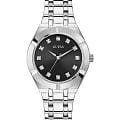 Guess Guess Crystalline GW0114L1  GW0114L1 кварцевые женские часы черный циферблат, браслет нержавеющая сталь — вид спереди