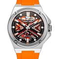 Slazenger Slazenger SL.09.2265.1.01  SL.09.2265.1.01 механические мужские часы черный циферблат, браслет силикон — вид спереди