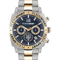 Plein Sport Plein Sport Wildcat PSGBA1223  PSGBA1223 кварцевые мужские часы  синий циферблат, браслет сталь с ip покрытием — вид спереди