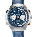 Hamilton Hamilton American Classic Chrono-Matic 50 H51606640  H51606640 механические мужские часы синий циферблат, браслет кожаный — вид спереди