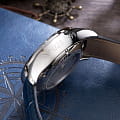 Aerowatch Aerowatch Les Grandes Classiques Moon Phase 69989 AA03,  швейцария мужские часы на браслете кожаный боковой вид