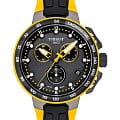 Tissot Tissot T-Race Cycling Tour De France 2019 T111.417.37.057.00 T Race Cycling T1114173705700 кварцевые мужские часы черный циферблат, браслет силикон — вид спереди