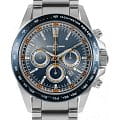 Jacques Lemans Jacques Lemans 1-1836G  1-1836G кварцевые мужские часы синий циферблат, браслет нержавеющая сталь — вид спереди