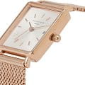 Rosefield Rosefield The Boxy XS QMWMRG-Q040 женские часы белый циферблат на запястье