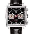 TAG Heuer TAG Heuer Monaco CAW2114.FC6177  CAW2114.FC6177 механические мужские часы черный циферблат, браслет кожаный — вид спереди