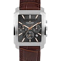 Jacques Lemans Jacques Lemans Classic 1-2149B  1-2149B кварцевые мужские часы серый циферблат, браслет кожаный — вид спереди