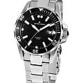 Jacques Lemans Jacques Lemans Sport 1-2089E  1-2089E механические мужские часы черный циферблат, браслет нержавеющая сталь — вид спереди