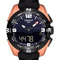 Tissot Tissot T-Touch Exper Solar Tour De France 2019 Special Edition T091.420.47.207.04 T Touch T0914204720704 кварцевые мужские часы черный циферблат, браслет каучук — вид спереди