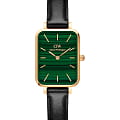 Daniel Wellington Daniel Wellington Quadro DW00100562  DW00100562 кварцевые женские часы зеленый циферблат, браслет кожаный — вид спереди