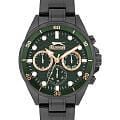 Slazenger Slazenger SL.09.2309.2.02  SL.09.2309.2.02 кварцевые мужские часы зеленый циферблат, браслет суперметалл с ip покрытием — вид спереди