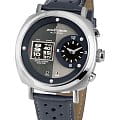 Jacques Lemans Jacques Lemans Sport 1-2058B  1-2058B кварцевые мужские часы черный циферблат, браслет кожаный — вид спереди