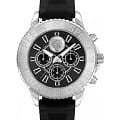 Plein Sport Plein Sport Glam Chrono PSMEA0124  PSMEA0124 кварцевые мужские часы черный циферблат, браслет силикон — вид спереди
