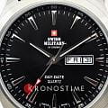 Swiss Military by Chrono Swiss Military by Chrono Day Date SMP36040.01 мужские часы черный циферблат на запястье